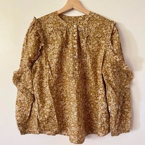 J.Crew Long Sleeve Floral Blouse